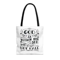 "God Is Within Her She Will Not Fall" Scripture Canvas Bag